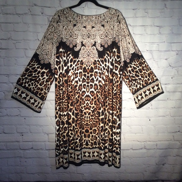 Ruby Rd. Women’s Dress Size 3x Shift Leopard Print - Picture 2 of 8